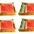 Atorakushon 4Piece Satin  Saree Blouse Cover Wardrobe Cloth Bag Garments Cover Travel Organizer Wedding Gift Gold