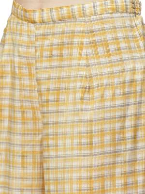 Mustard printed polyester ethnic-kurtis 3