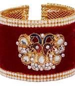 Maroon bangles-and-bracelets