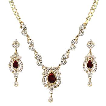 Maroon necklaces 1