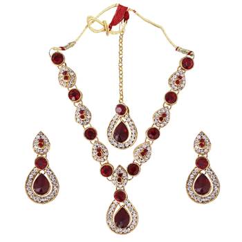 Maroon necklaces 2
