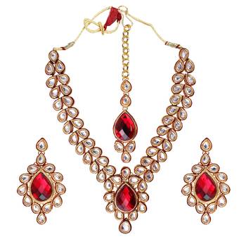 Maroon necklaces 1