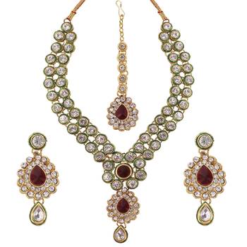 Maroon necklaces 2