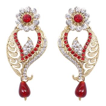Red earrings 1