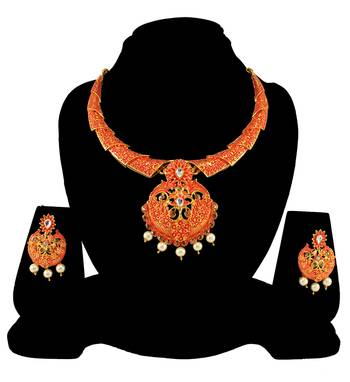 Orange necklaces 2