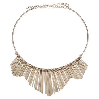 Stylish Golden Stick Designer  Fancy Necklace Set For Women Girl 5