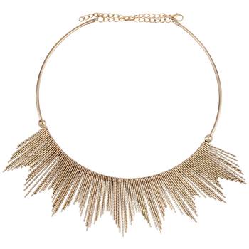 Stylish Golden Stick Designer  Fancy Necklace Set For Women Girl 5