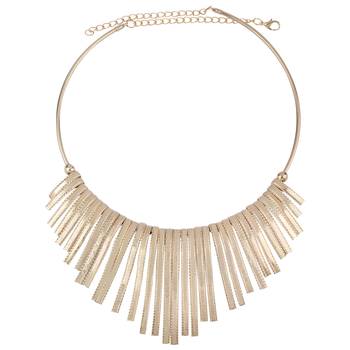 Stylish Golden Stick Designer  Fancy Necklace Set For Women Girl 5
