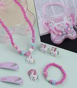 Designer kids Jewellery Set With Butterfly Shape Box For Girls Kids  Pcs 5