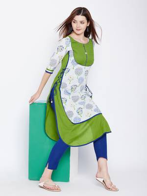 Multicolor printed cotton kurtas-and-kurtis 1