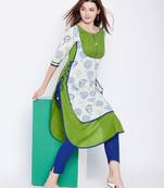 Multicolor printed cotton kurtas-and-kurtis