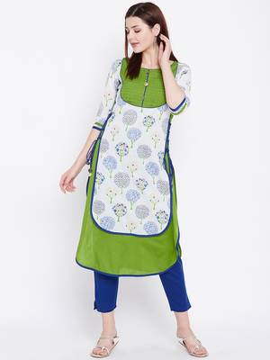 Multicolor printed cotton kurtas-and-kurtis 2