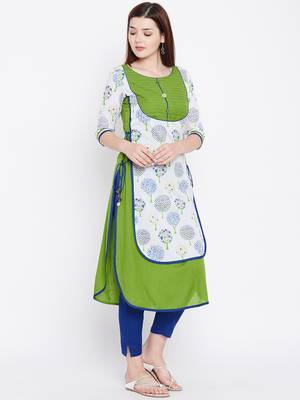 Multicolor printed cotton kurtas-and-kurtis 3