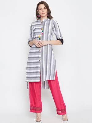 White printed cotton kurtas-and-kurtis 2