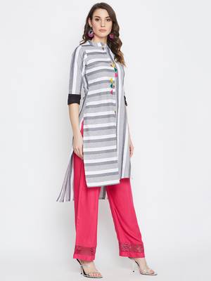White printed cotton kurtas-and-kurtis 4