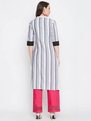 White printed cotton kurtas-and-kurtis 5