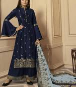 Royal Blue Georgette Pakistani Salwar Kameez