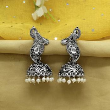 Silver jhumkas 1