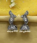 Silver jhumkas