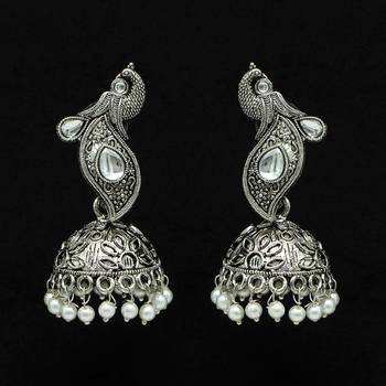 Silver jhumkas 2