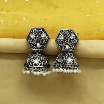 Silver jhumkas 1