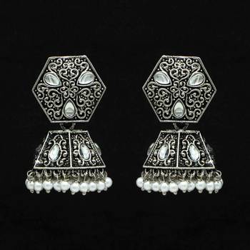 Silver jhumkas 2