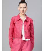 Fuchsia Denim Jacket