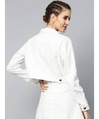 White Corduroy Boxy Jacket 3