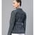 Black Acid Wash Belted Denim Jacket