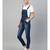 Blue Bleach Wash Stretch Denim Dungaree