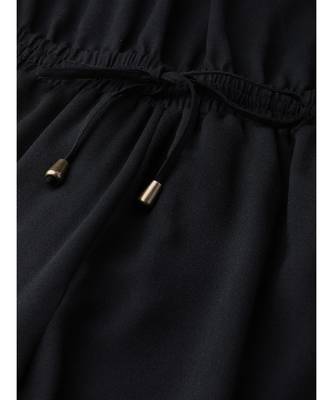 Black Side Tape Tube Bardot Jumpsuit 5