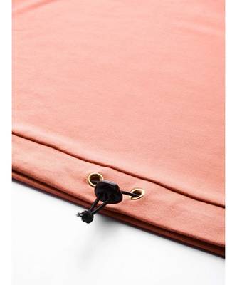 Peach Drawstring Crop Sweatshirt 5