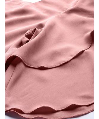 Dusty Pink Frilly Sleeve Back Detail Top 5