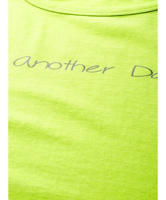 Neon Green Just-Another-Day Crop T-Shirt 5