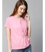 Pink Twisted Knot Regular T-Shirt