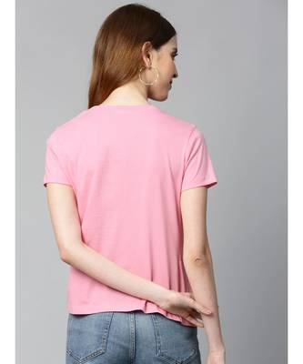 Pink Twisted Knot Regular T-Shirt 3