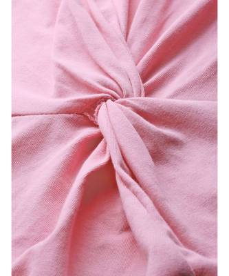 Pink Twisted Knot Regular T-Shirt 5