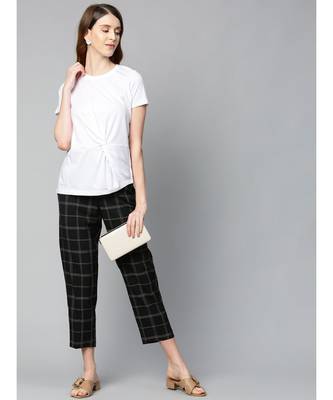 White Twisted Knot Regular T-Shirt 4