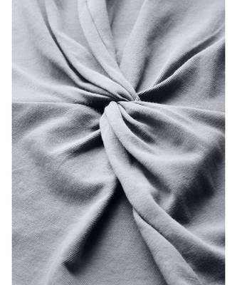 Grey Twisted Knot Regular T-Shirt 5