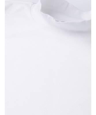 White Rib Turtle Neck Crop Top 5