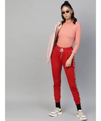 Peach Rib High Neck Full Sleeve Top 4