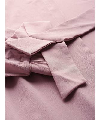 Baked Pink Solid Front Open Shrug 5