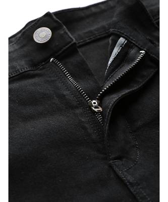 Black Pearl Studded Hem Jeans 5