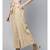 Beige Pleated Palazzo