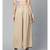 Beige Pleated Palazzo