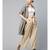 Beige Pleated Palazzo
