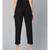 Black Corduroy Street Style Drawstring Pants