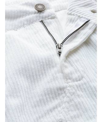White Corduroy A-Line Mini Skirt 5