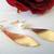 18K Gold Plated Curly Design Fashion Earrings with Glass Pearls