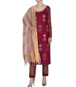 Show Shaa Barn Red SCOTTISH THISTLE KURTA SET